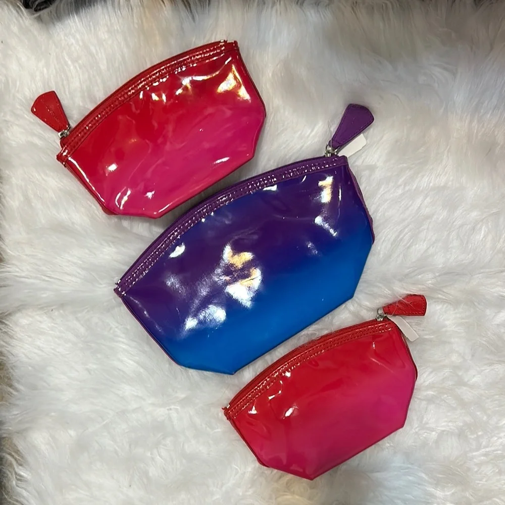 Bath & Body Works‎ Ombré Colorful Women's Cosmetic Pouch Set